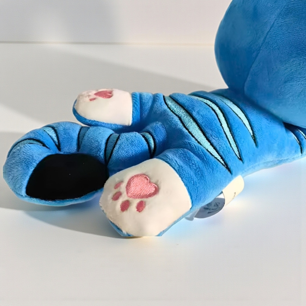 K-Pop Demon Hunters Plush Derpy Blue Tiger Stuffed Animal Kpop Christmas Gift - Picture 6 of 12